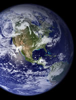 M 090330 Students address Holyrood climate event Planet Earth as seen from space