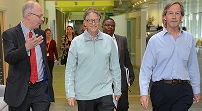 Bill Gates at Easter Bush