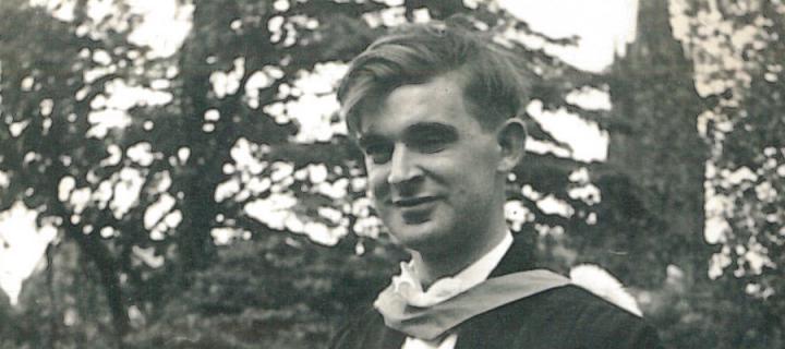 Chris Cameron on the day of his first Edinburgh graduation in 1964
