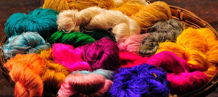 Colourful bundles of thread