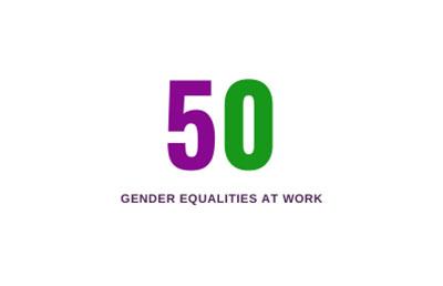 HCA logo for the Gender Equalities at 50 project