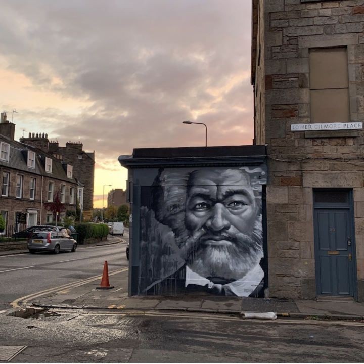 The mural can be found in Gilmore Place. Photo taken by Melissa Highton.