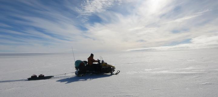 Researchers survey Pine Island Glacier