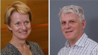 Image of Professors Philippa Saunders and Stephen Wigmore
