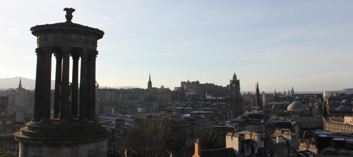 A view of Edinburgh Castle from Calton Hill