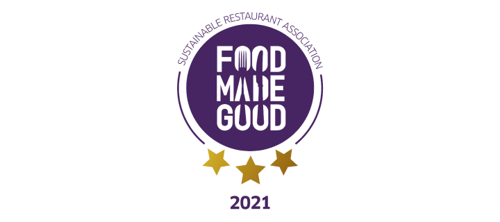 Food Made Good, three stars, 2021, Sustainable Restaurant Association