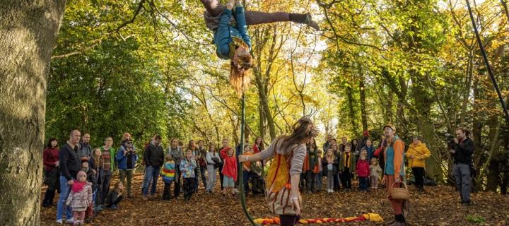 Positive Imaginings climate circus performance