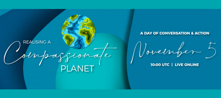 Event Graphic for Realising a Compassionate Planet