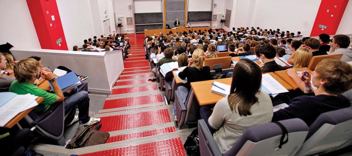 Photo of students in a lecture theatre
