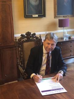 University of Edinburgh Principal Peter Mathieson signs Edinburgh 2050 City Vision