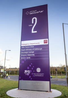 New Edinburgh Bioquarter signs