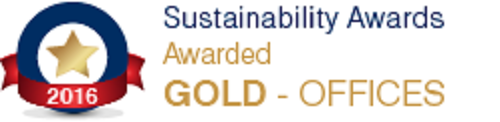 Sustainability award 2016/17 Office Awards - Gold Winner