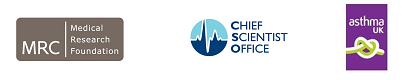 Funders: The MRC, CSO and Asthma UK logos