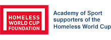 Academy of Sport supporters of the Homeless World Cup