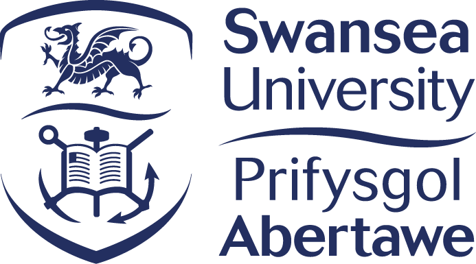 Landscape logo for Swansea University.