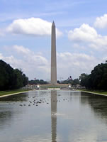 Washington monument and reflecting pool