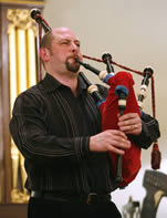 Dr. Gary West, Celtic and Scottish Studies, playing at 2007's St Andrew's Day celebration.