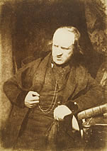 Calotype print of David Laing (1793-1878), Librarian to the Signet and major benefactor of the University Library