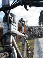 M 100315 Staff travel survey launches bikes at King's buildings