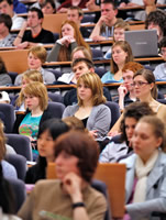 Students in lecture theatre