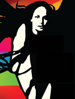 Stylised graphic of woman for International Women's Day