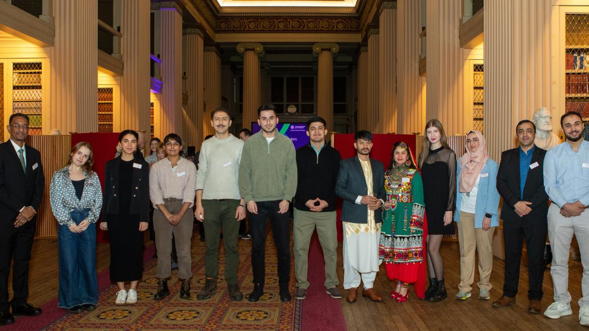 A group of students on the Education Beyond Borders scholarship programme.