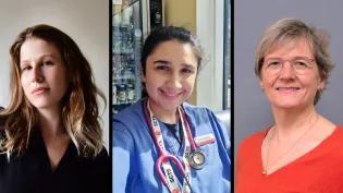 A montage of images (L-R): Caroline Criado-Perez, Heen Shamaz and Lorna Marson