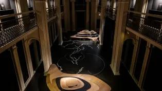 An aerial view of Mafolofolo by MADEYOULOOK in the Talbot Rice's Georgian Gallery