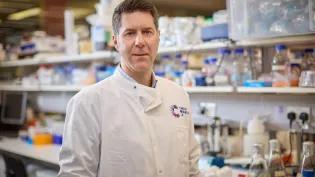 Professor Steve Pollard, co-founder of Trogenix, pictured in the lab
