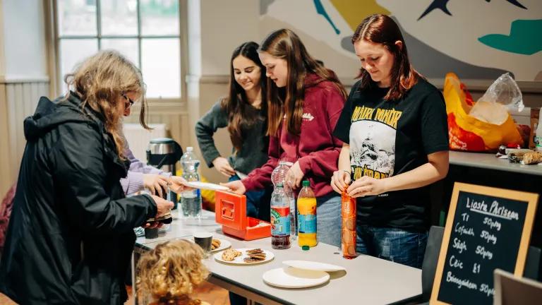 Festival goers at a pop-up event at Edinburgh Gaelic Week 2024