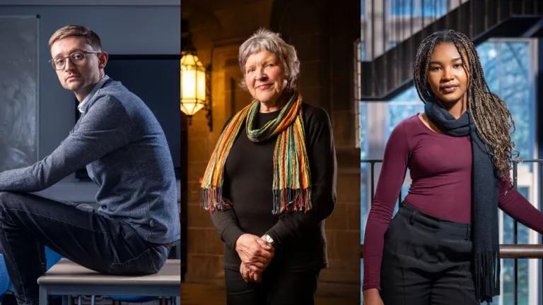 (L-R) Callum Cruickshank, Hephzibah Adegoke and Mary Hepburn 