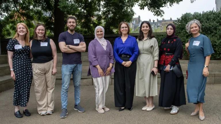 HESPAL Scholars pictured with University staff and British Council colleagues