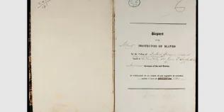 Front page of Reports of the Protectors of Slaves