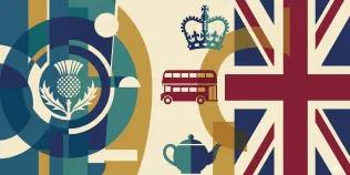 Image of a thistle and the union flag