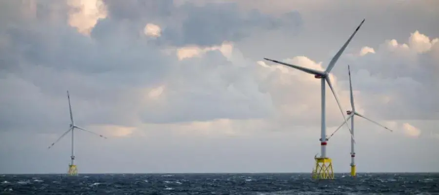 Wind turbines at sea