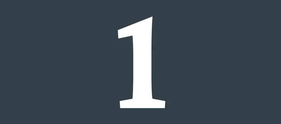 number 1