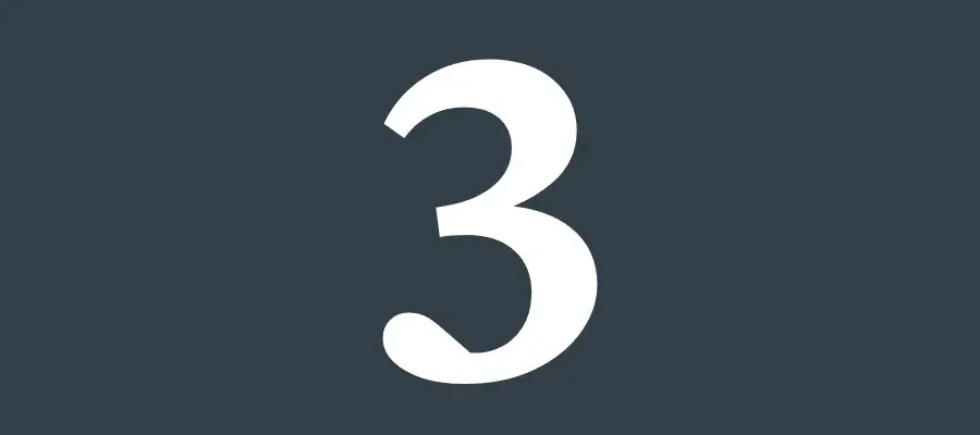 numbwe 3