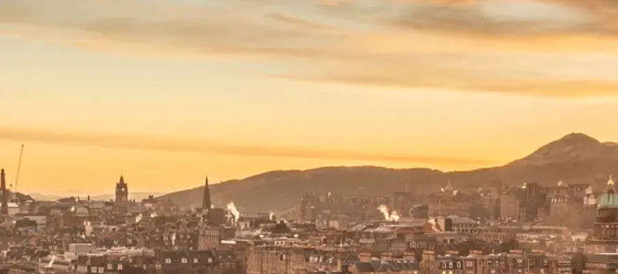 scene of city of edinburgh