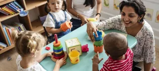 Young children at nursery
