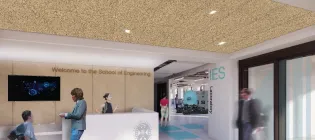 Artist's impression of the new Institute for Energy Systems lab in the new School of Engineering building