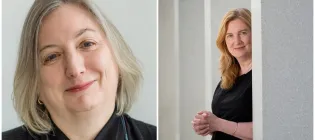 Collage of Sue Welburn and Melissa Terras