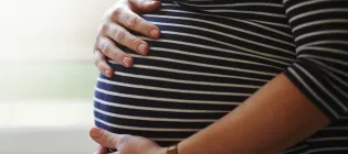 Pregnant woman's stomach