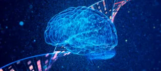 Image of brain and dna