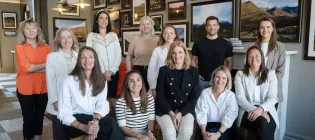 Pathways Forward - Fifth cohort - Charlotte Waugh of Edinburgh Innovations (left); Ana Stewart SG Chief Entrepreneur (second left)