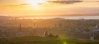 Sunset over Edinburgh
