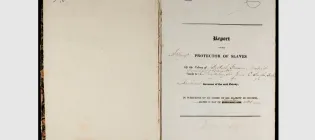Front page of Reports of the Protectors of Slaves