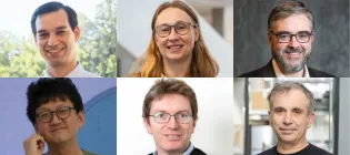 Composite image of six University professors