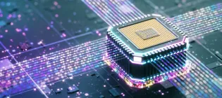 Powerful quantum central processor unit on motherboard. Credit- mustafau- GettyImages.