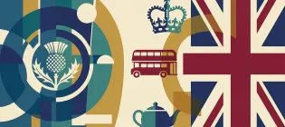 Image of a thistle and the union flag