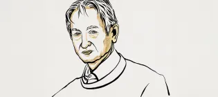 Illustration of Professor Geoffrey Hinton